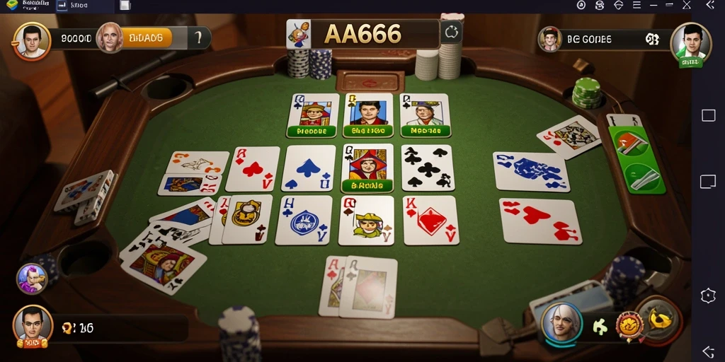 Tampilan menarik dari gameplay Gaple di AA666.