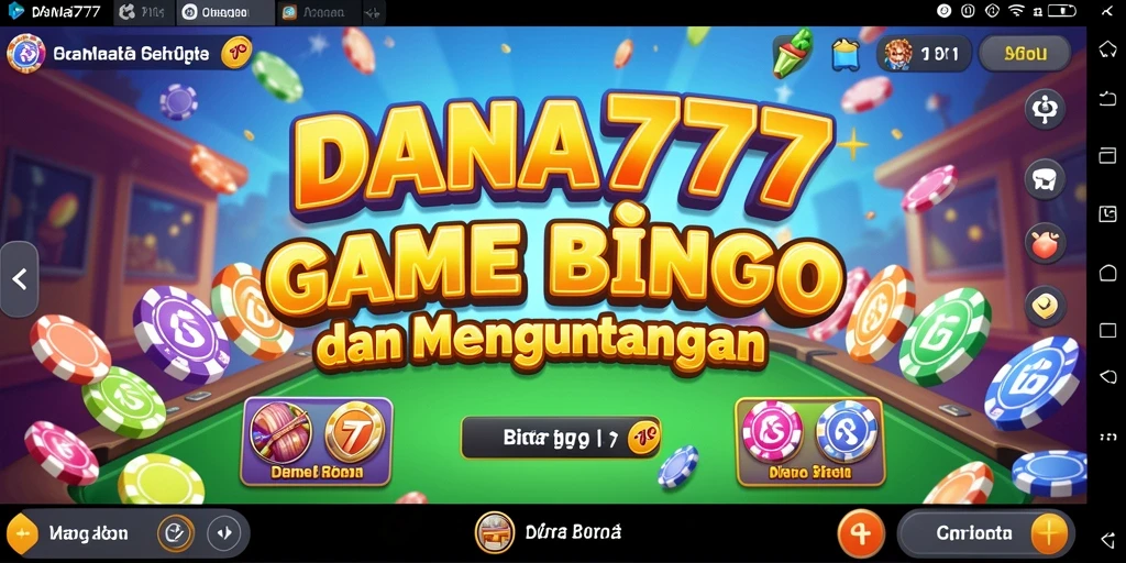 Screenshot utama DANA777 menampilkan gameplay Bingo yang mendebarkan.