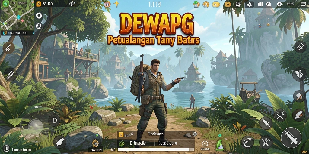 Tangkapan layar dari gameplay DEWAPG di dunia terbuka yang menakjubkan.
