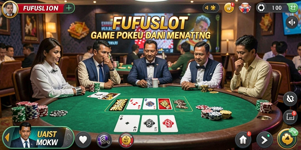 Tampilan menarik dari gameplay FUFUSLOT Poker.