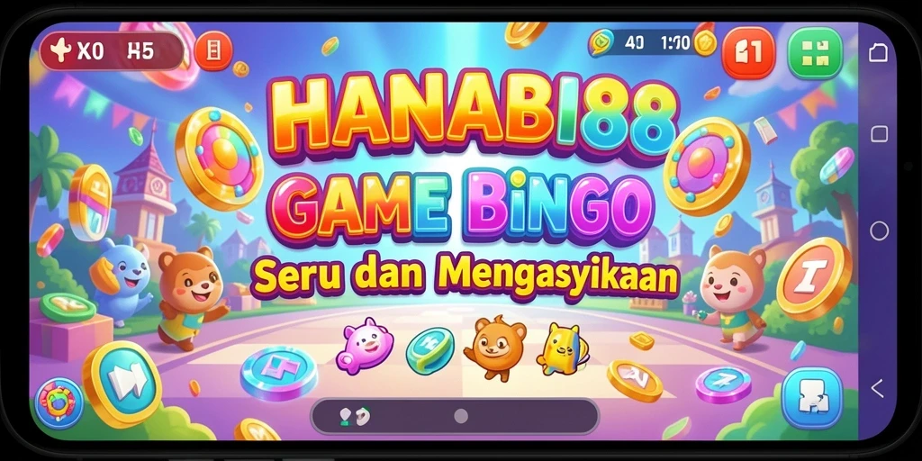 Tampilan gameplay seru saat bermain Bingo di HANABI88.
