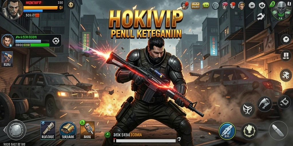 Tangkapan layar HOKIVIP menunjukkan aksi pertarungan yang intens dan mendebarkan.