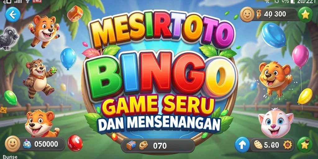 Tampilan gameplay menarik dari MESIRTOTO yang memadukan keseruan Bingo.