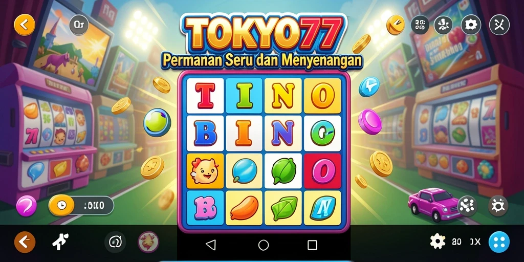 Tampilan menarik dari gameplay Bingo di TOKYO77.