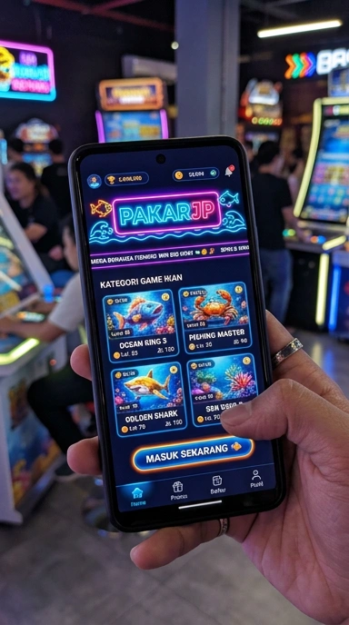 Screenshot aplikasi pakarjp yang menunjukkan berbagai kategori aplikasi yang tersedia.